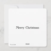 Dickensian Kerstcarol Village Scene Personal Feestdagenkaart (Achterkant)