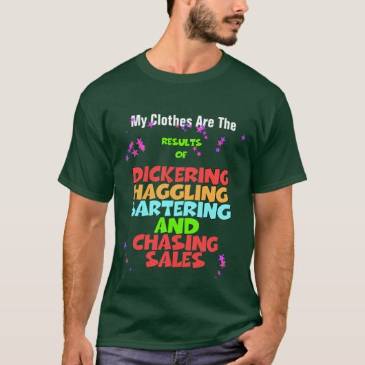 Dickering Afdingen Bartering Forest Green T-shirt (Voorkant)