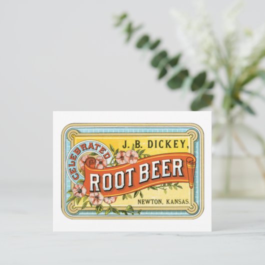 Dickey Root Beer Briefkaart (Staand voorkant)