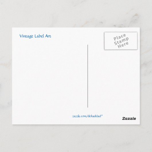 Dickey's  roetbaars en briefkaart (Achterkant)