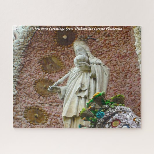 Dickeyville Grotto Wisconsin.Kerstmis Greetings J Legpuzzel (Horizontaal)