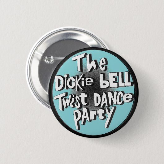 Dickie Bell Twist Dance Party Ronde Button 5,7 Cm (Voorkant /achterkant)