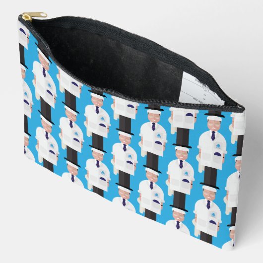 Dickie – Patterned Zipper Accessory Pouch Etui (Open)