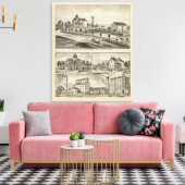 Dickinson County Residences, Kansas Canvas Afdruk (Insitu (Woonkamer))