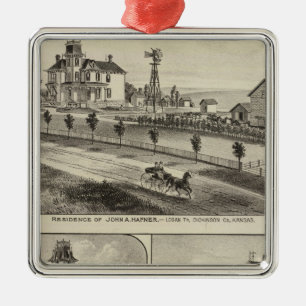 Dickinson County Residences, Kansas Metalen Ornament