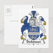 Dickinson Family Crest Briefkaart (Voorkant / Achterkant)