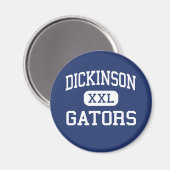 Dickinson - Gators - Middelbare school - Dickinson Magneet (Voorkant / Achterkant)