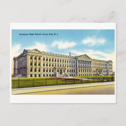Dickinson High School, Jersey City, Verenigde Stat Briefkaart (Voorkant)