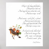 Dickinson Hope Poem Poster (Voorkant)