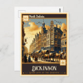 Dickinson North Dakota |  Briefkaart (Voorkant / Achterkant)