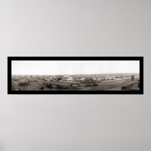 Dickinson North Dakota Foto 1914 Poster (Voorkant)