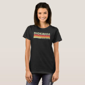 Dickinson Surname Retro  80s Birthday Reun T-shirt (Voorkant volledig)