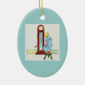 Dickory hickory, dok! De muis lanceerde de klok Keramisch Ornament (Achterkant)