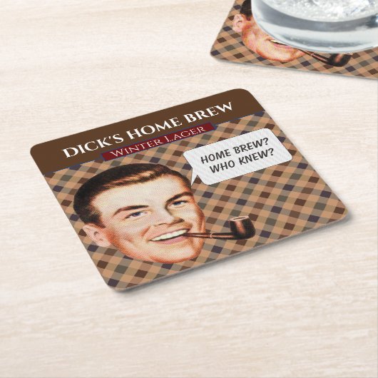 Dick's Home Brew Matching Onderzetter (Schuin)