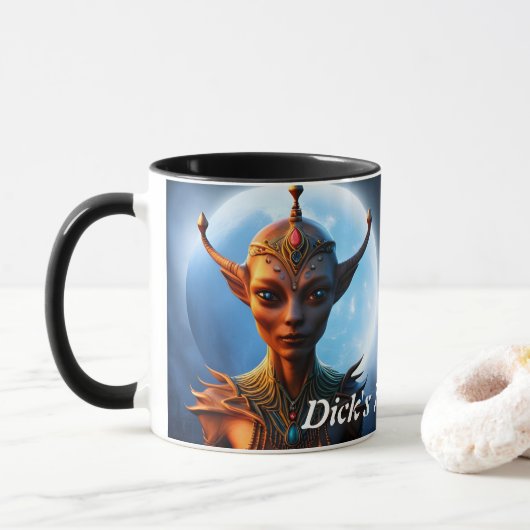 Dick's Morning Tea Gepersonaliseerd Mok (Met donut)