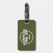 Dickschutter Creek Idaho Kayaking Bagagelabel (Achterkant verticaal)