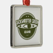 Dickschutter Creek Idaho Kayaking Metalen Ornament (Rechts)