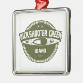 Dickschutter Creek Idaho Kayaking Metalen Ornament (Links)