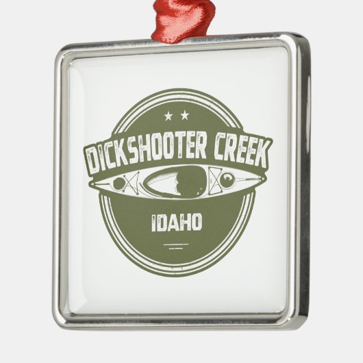 Dickschutter Creek Idaho Kayaking Metalen Ornament (Links)
