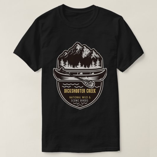 Dickschutter creek National Wild and Schilderachti T-shirt (Design voorkant)
