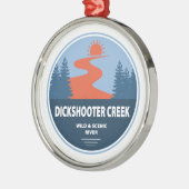 Dickschutter Creek Wild en de Schilderachtig rivie Metalen Ornament (Links)