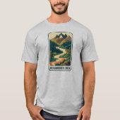 Dickshooter Creek Idaho kleuren T-shirt (Voorkant)