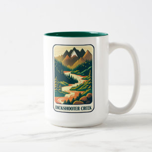 Dickshooter Creek Idaho kleuren Tweekleurige Koffiemok