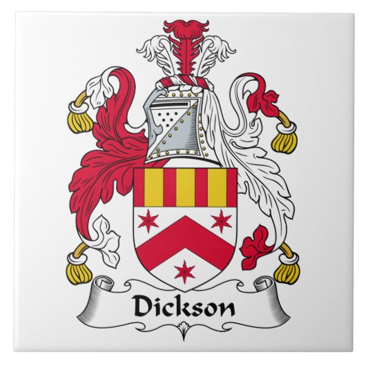 Dickson Family Crest Tegeltje (Voorkant)