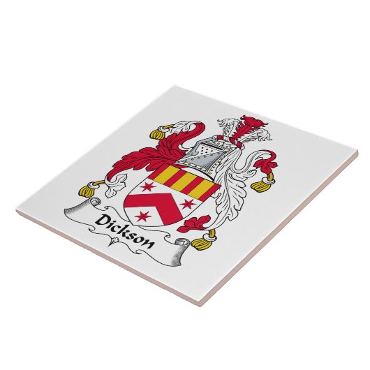 Dickson Family Crest Tegeltje (Zijkant)