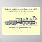 Dickson Switching Locomotive 1886 Poster (Voorkant)