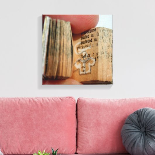 DicofoAngle Miniatuur Book Jacket Drawing Canvas (Insitu (Woonkamer))
