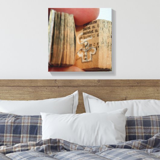 DicofoAngle Miniatuur Book Jacket Drawing Canvas (Insitu (Slaapkamer))