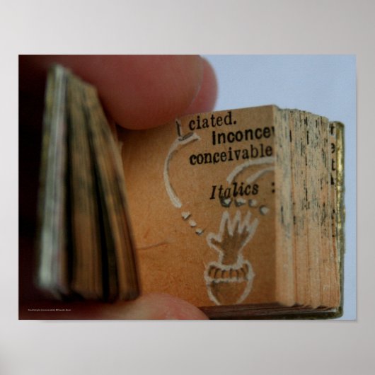 DicofrAngle miniatuur boek handtekening Poster (Voorkant)