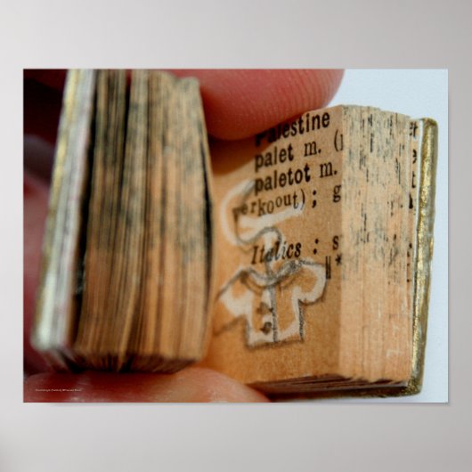 DicofrAngle Miniatuur Boek Jas Tekening Poster (Voorkant)