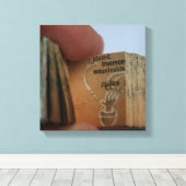 DicofrAngle Miniatuur Book Hand Drawing Canvas Afdruk (Insitu (Houten vloer))