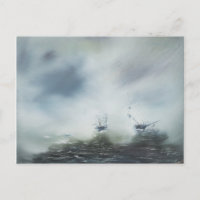 Dicovery heeft clearing in the sea mist Captain