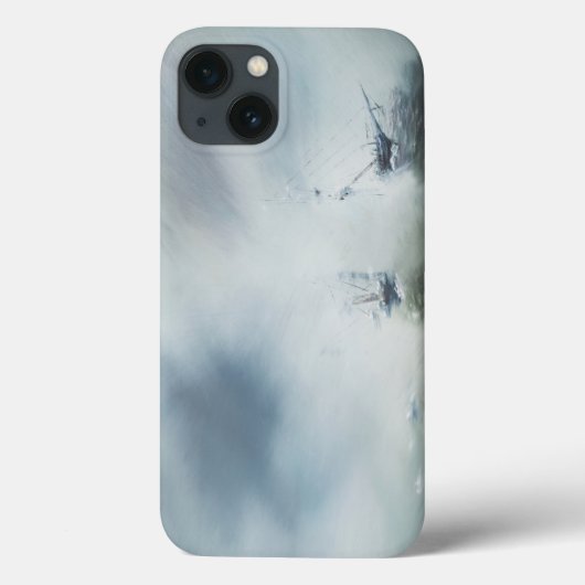 Dicovery heeft clearing in the sea mist Captain Case-Mate iPhone Case (Achterkant)