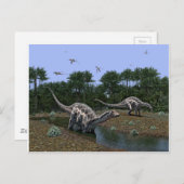 Dicraeosaurus Scene Briefkaart (Voorkant / Achterkant)