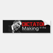 "Dictator in het maken" Bumpersticker (Voorkant)