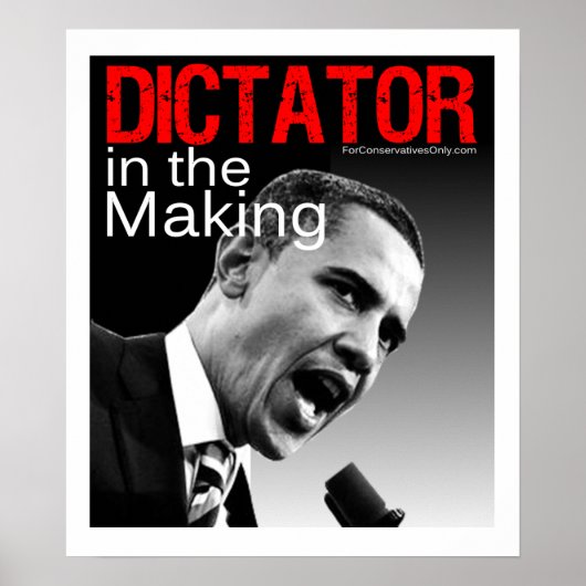 "Dictator in het Making" Poster (Voorkant)