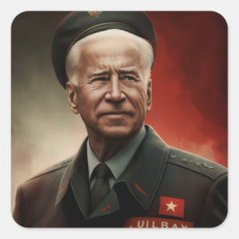 Dictator Joe Biden Vierkante Sticker