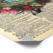  dictionary Art Blue Robin's Eggs in Nest Poster (Hoek)