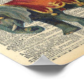  dictionary Art Circus Elephant Love Poster (Hoek)