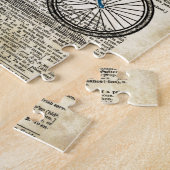 DICTIONARY Art Print Blue Bicycle Bike  Legpuzzel (Zijkant)