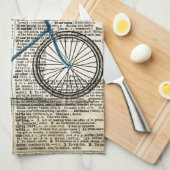 DICTIONARY Art Print Blue Bicycle Bike  Theedoek (Quarter Fold)
