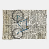 DICTIONARY Art Print Blue Bicycle Bike  Theedoek (Horizontaal)