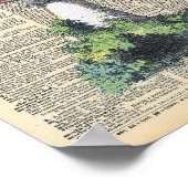 dictionary Art Red Mushroom Fairhouse Poster (Hoek)