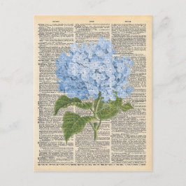  dictionary Art Soft Blue Lilacs Briefkaart