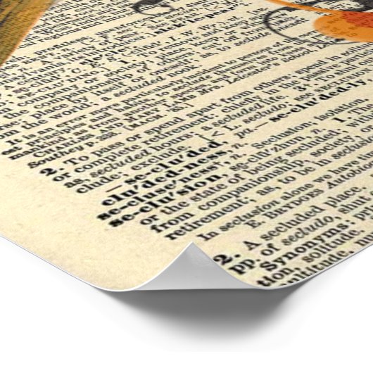  dictionary Bird Poster (Hoek)