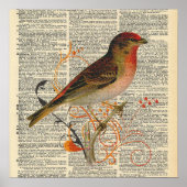  dictionary Bird Poster (Voorkant)